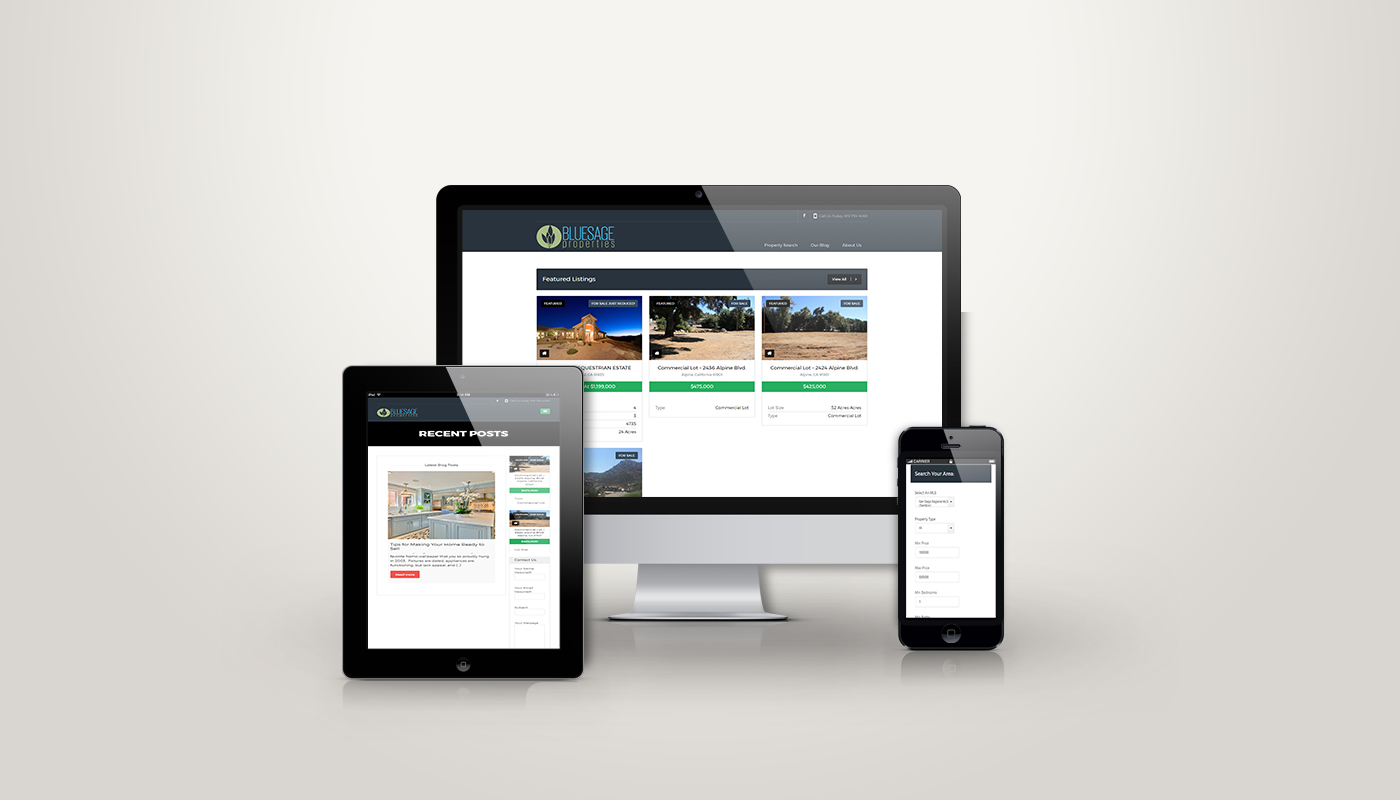 Blue Sage design mockup